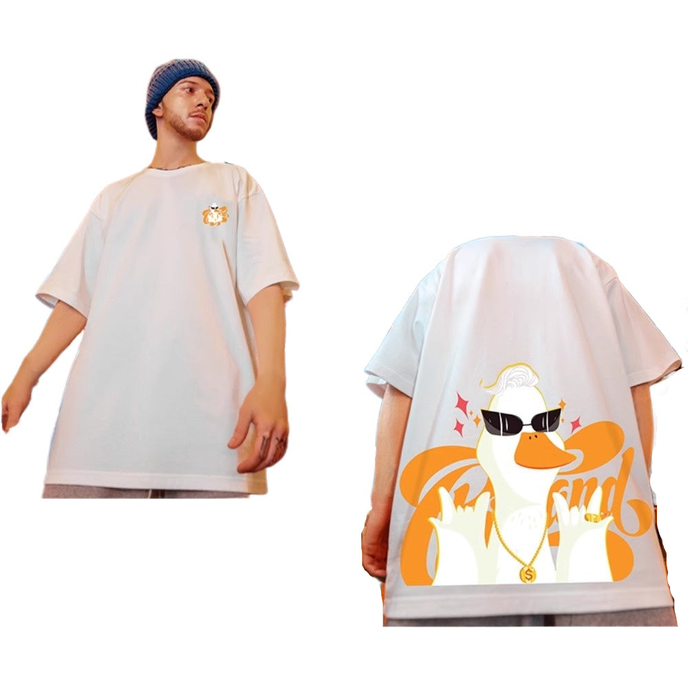Street Philanthropist Cartoon Trend Brand Short Sleeve Men's Trend T-Shirt