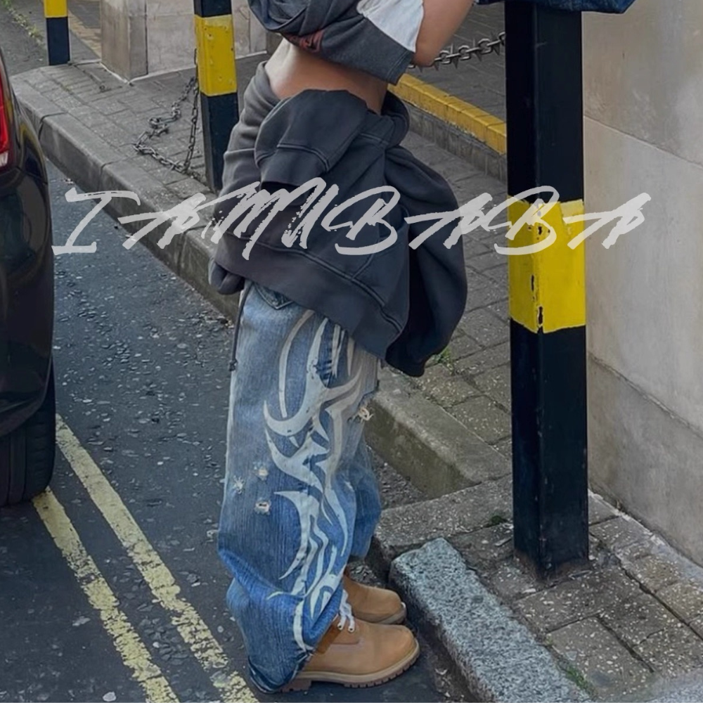 Unseen Echoes Tribal Flame Denim