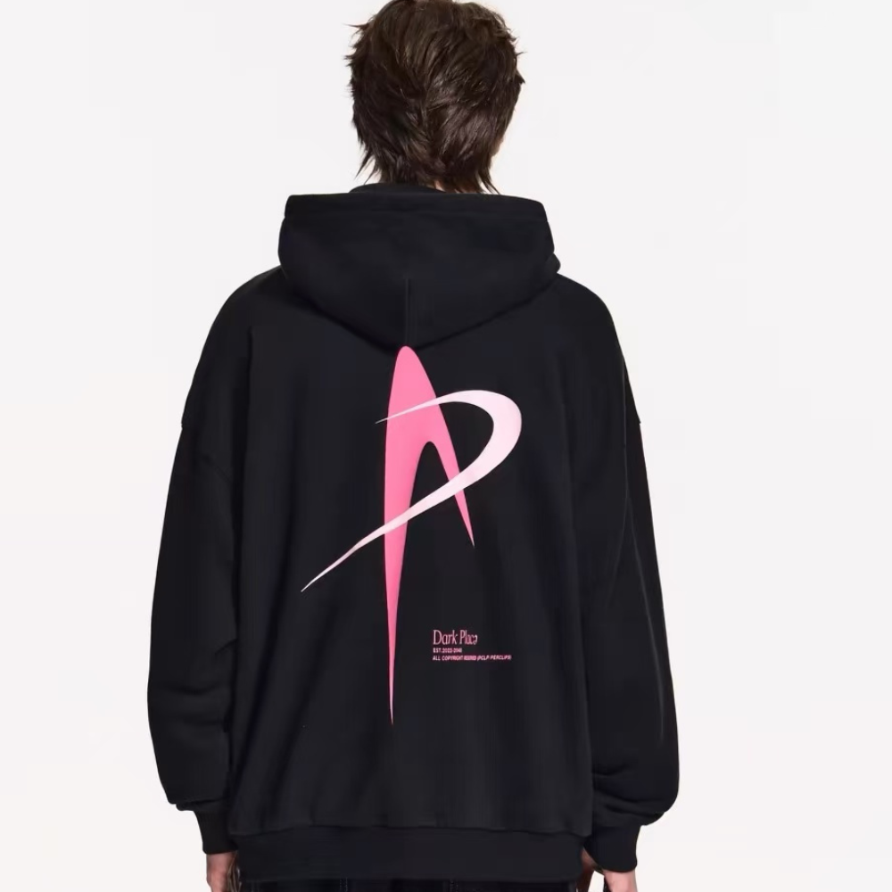AG HEART PINK&WHITE HOODIE