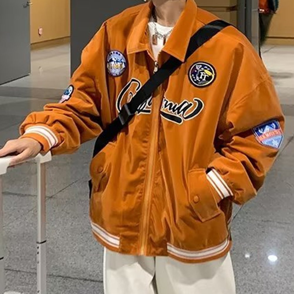 High Street Suede Letters Jacket