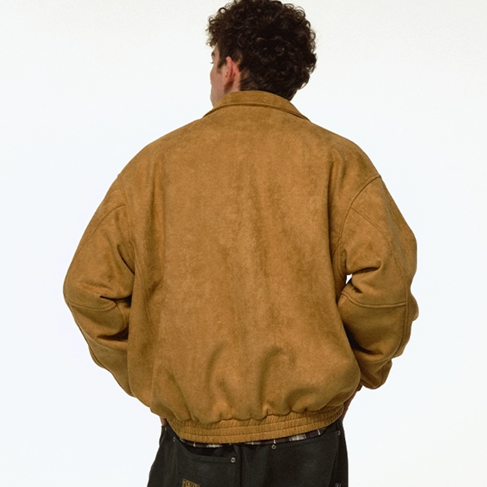 American Suede Embroidered Lapels Jacket