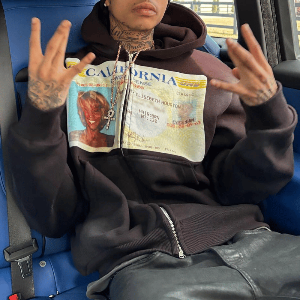 Evokyn Whitney Houston California ID Hoodie