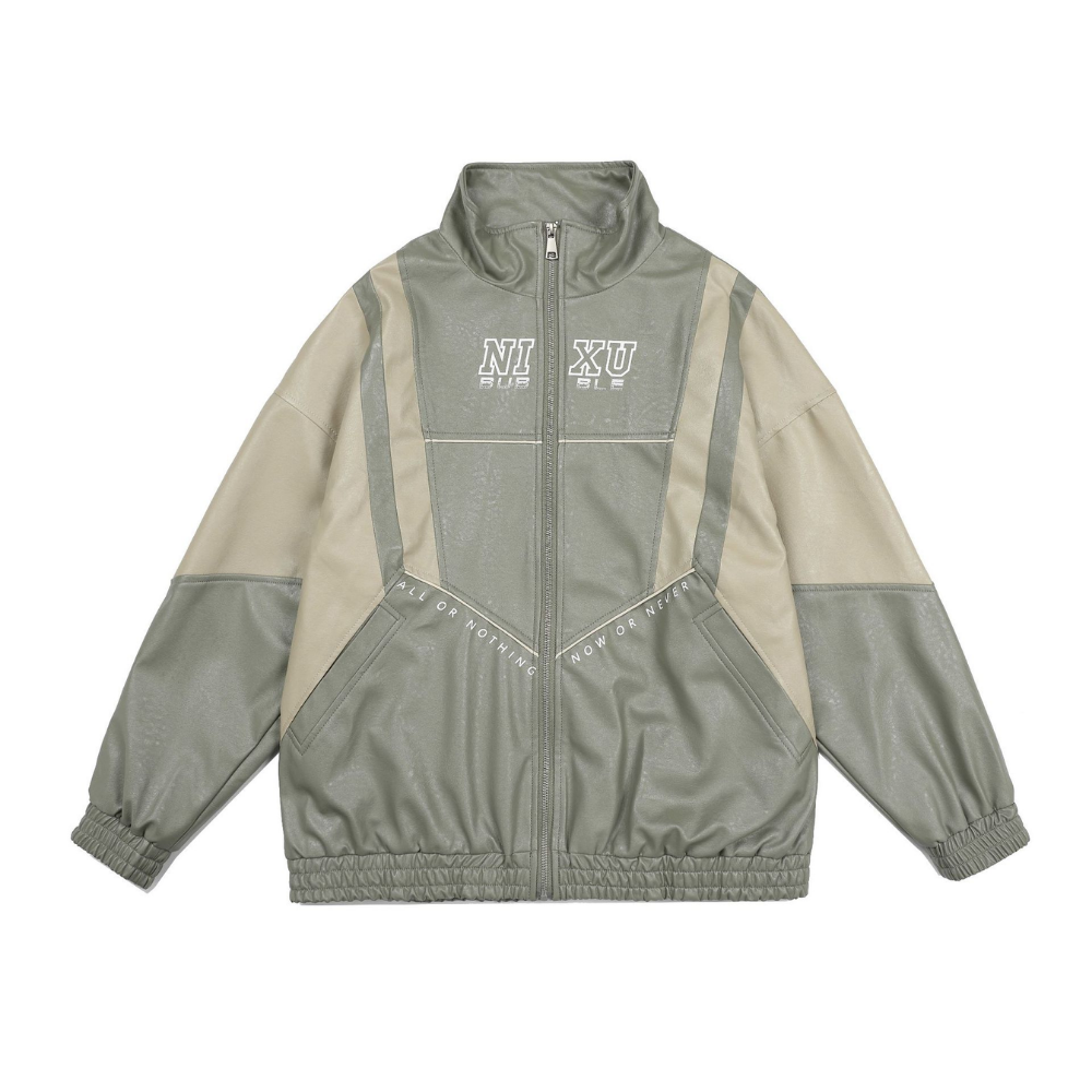 Urban Paneled PU Jacket
