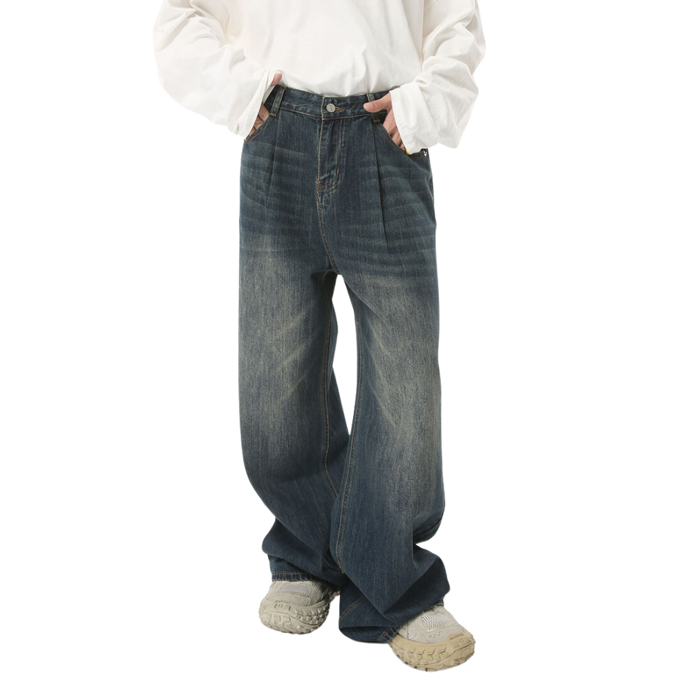Vintage Loose Floor-Length Jeans