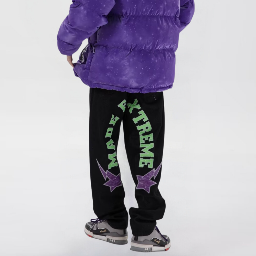 DF| Hip Hop Star Patches Jeans