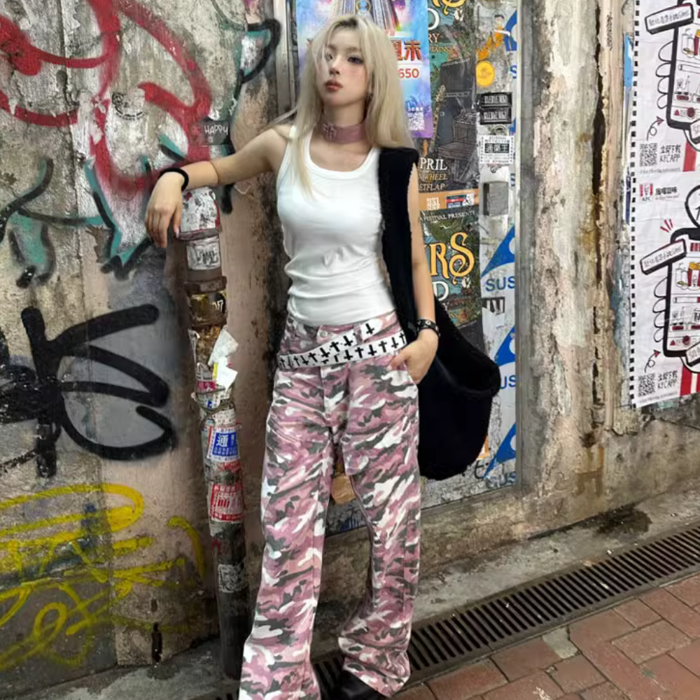 DF |Y2K Camo Pocket Jeans