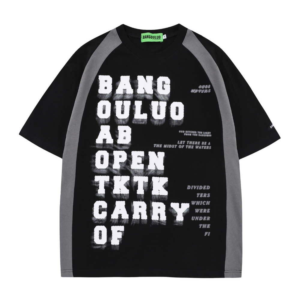 Letter Raglan T-shirt