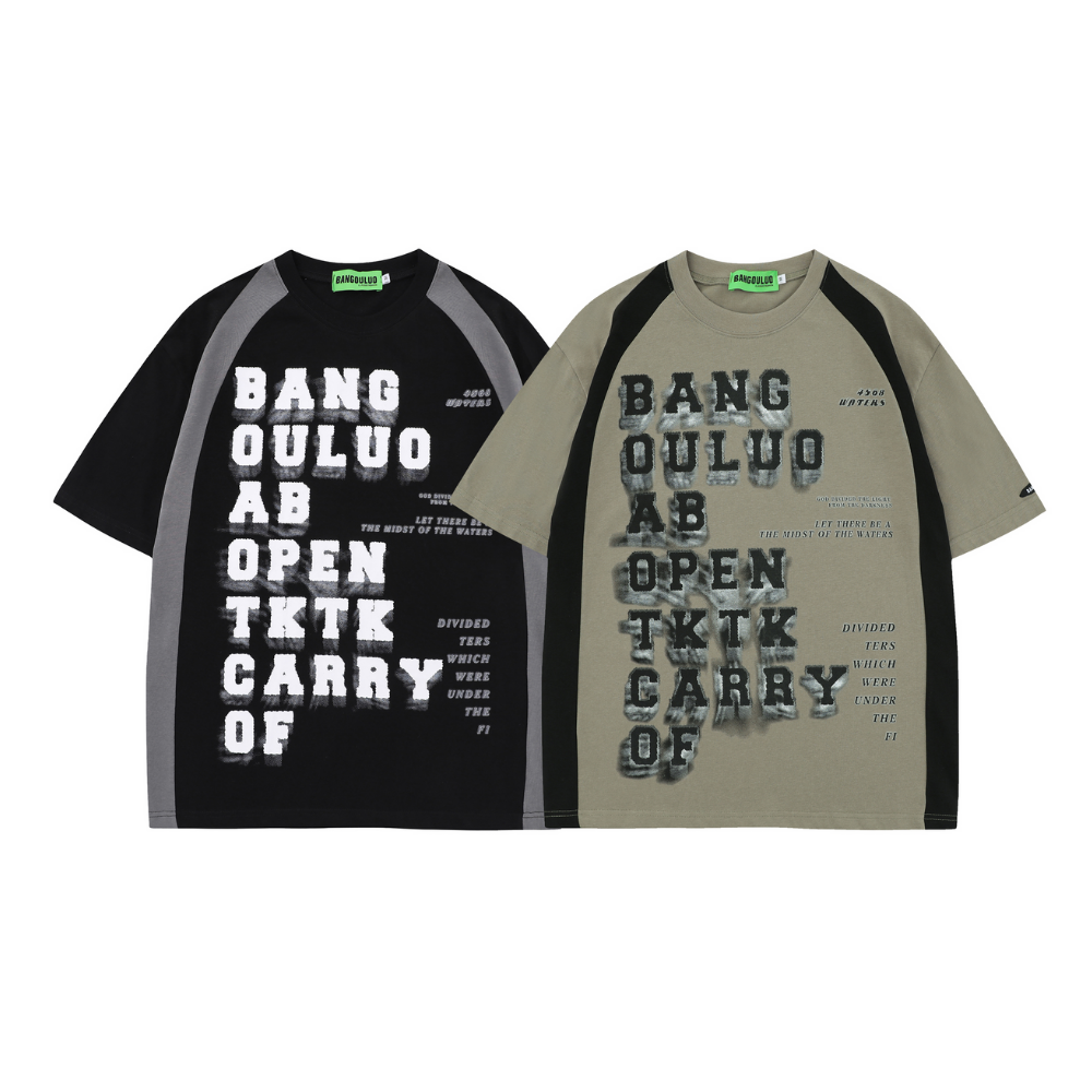 Letter Raglan T-shirt