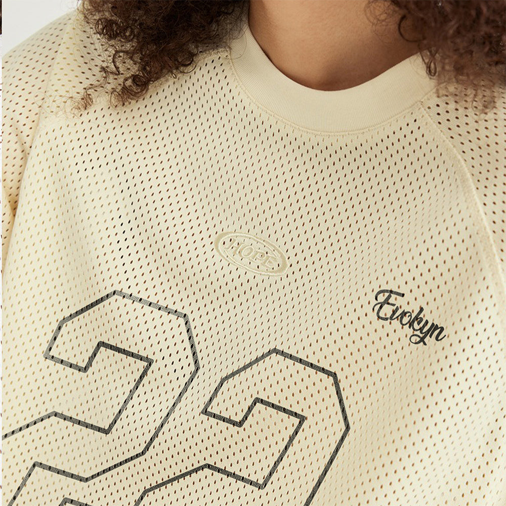 Evokyn 22 Jersey Mesh Print Tee