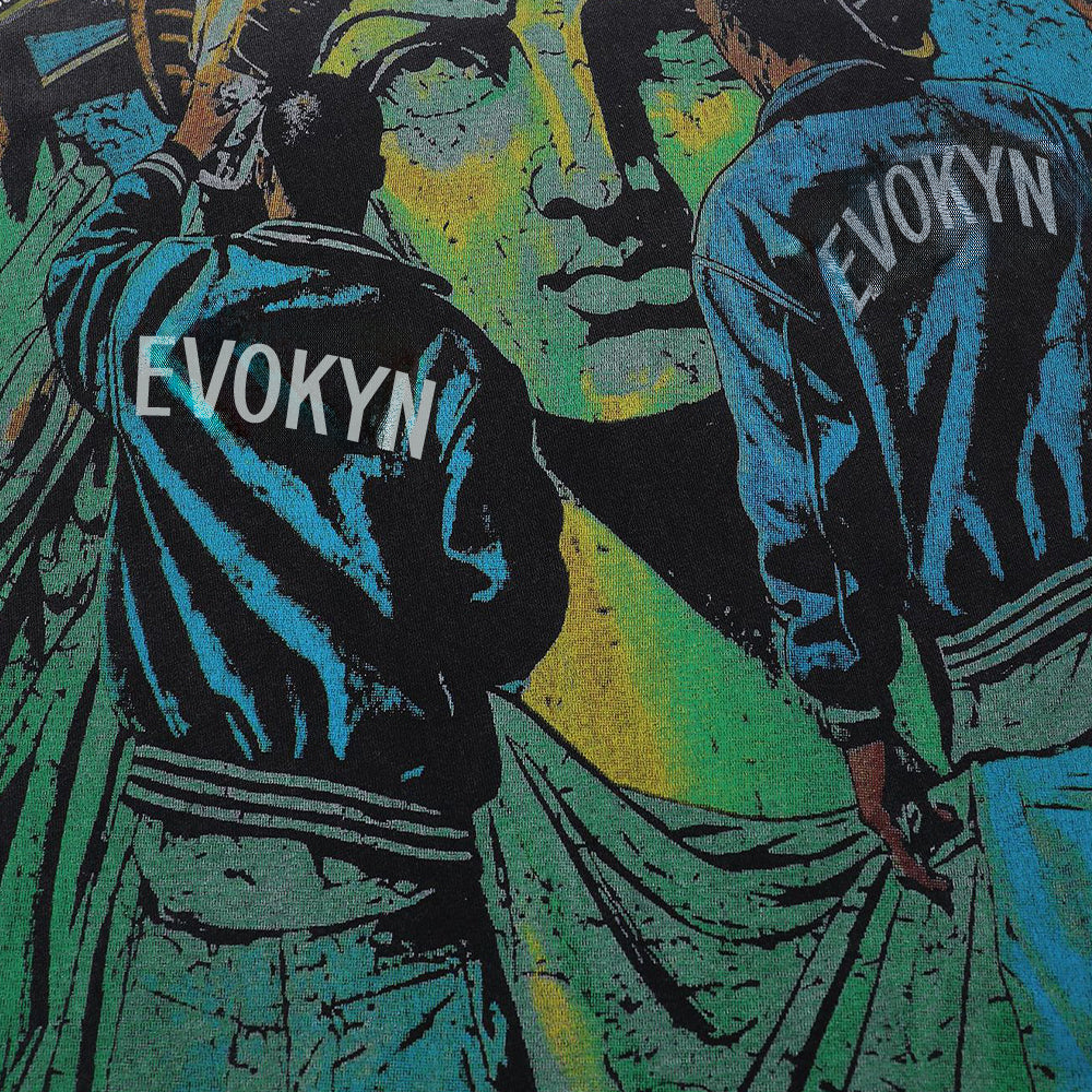 Evokyn Fest Statue Graphic Oversized T-Shirt