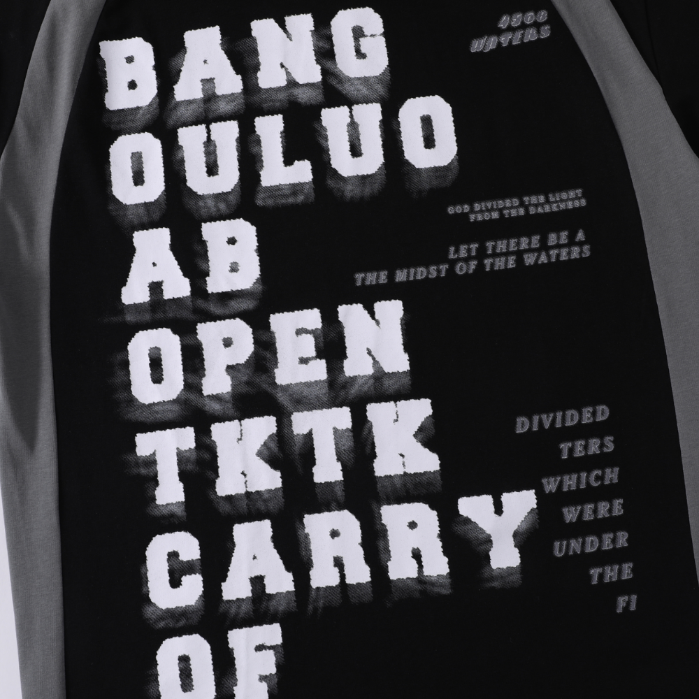 Letter Raglan T-shirt