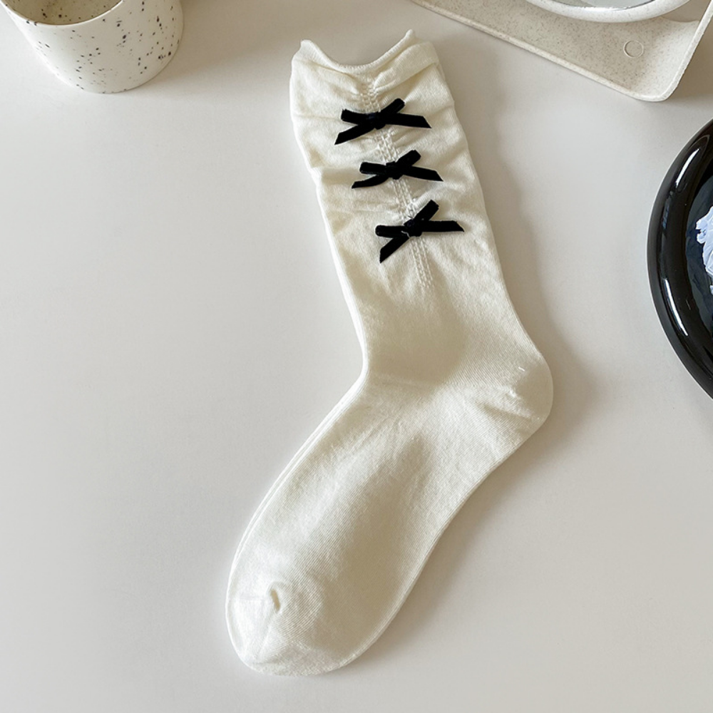 Cute Bow Socks