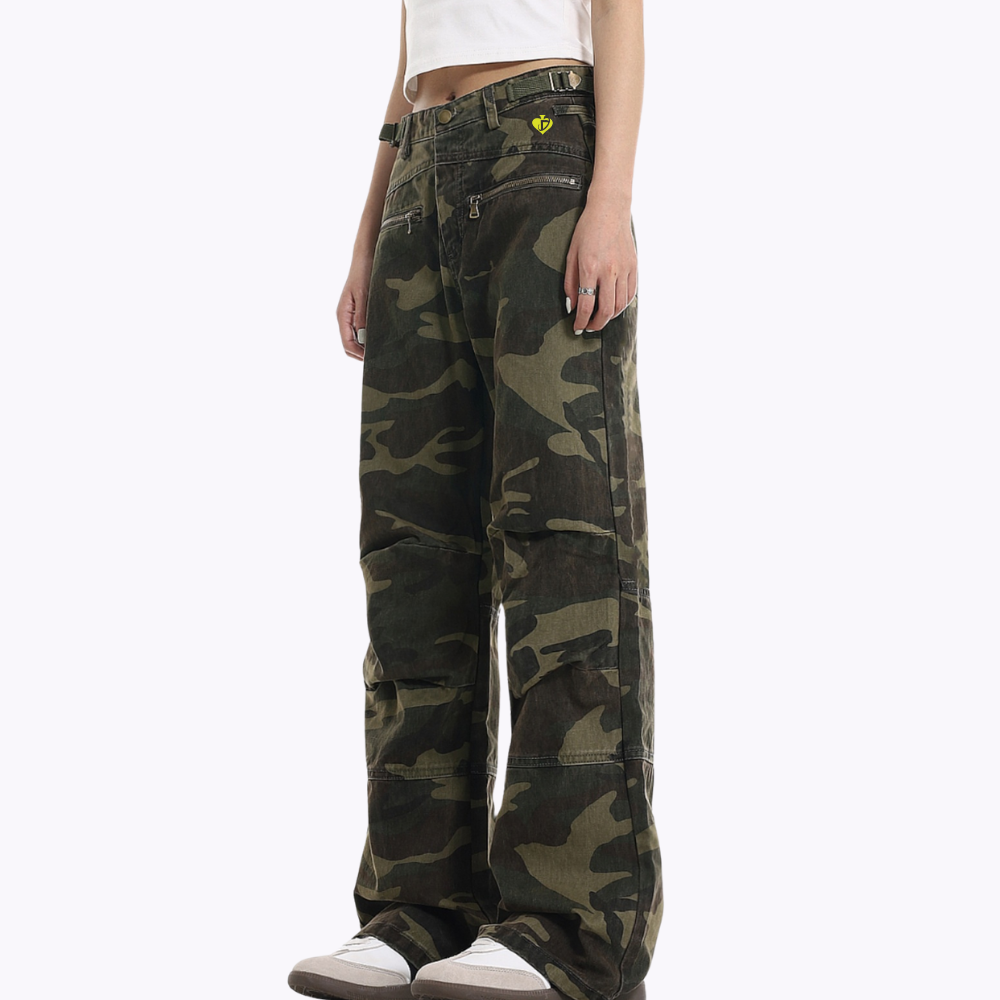 DF|Camo Zip Pockets Jeans