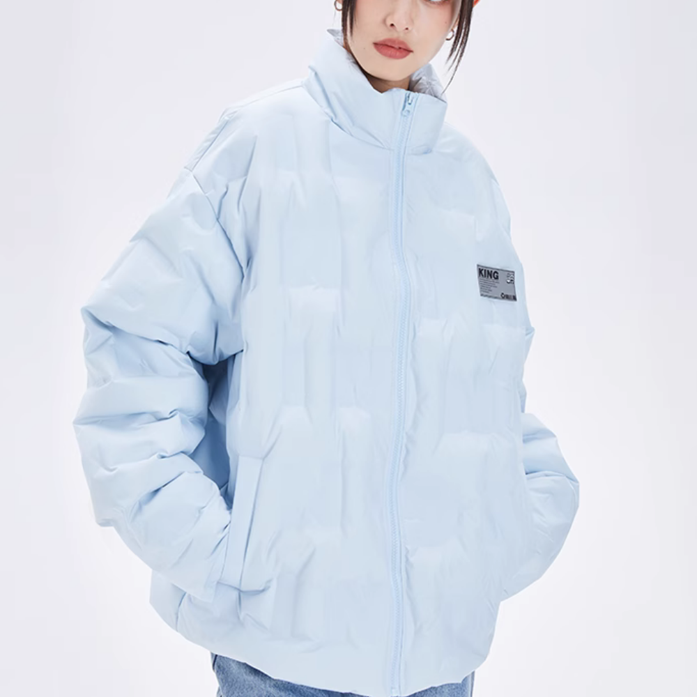Women's Solid Color Warm Down Jacket