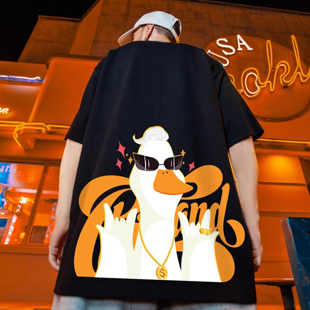 Street Philanthropist Cartoon Trend Brand Short Sleeve Men's Trend T-Shirt