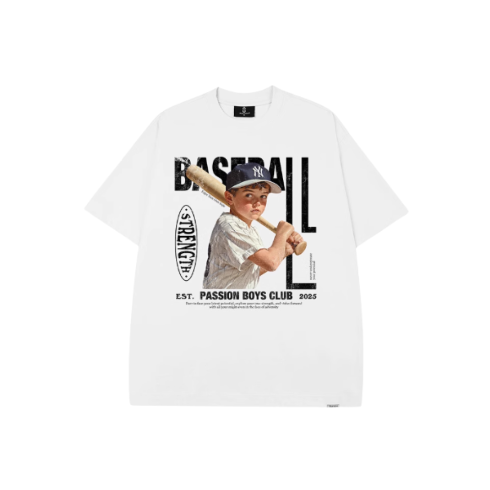 Street Philanthropist Baseball Boys Printed Short Sleeve T-Shirt Men