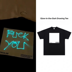 Street Philanthropist Draw in the Dark Tee Details