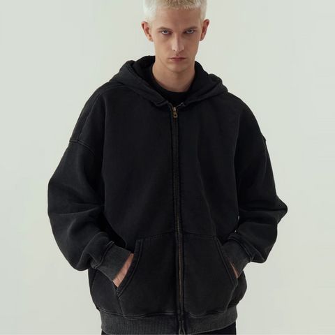 Comfort® W01 Washed Zip Up