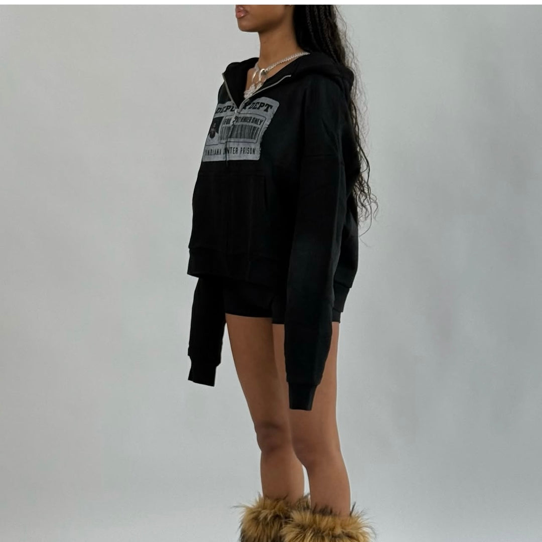 Evokyn Prison ID Zip-Up Hoodie