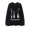 Street Philanthropist Lonely people Vintage Blurred Phantom Retro Street Long Sleeves Shirt
