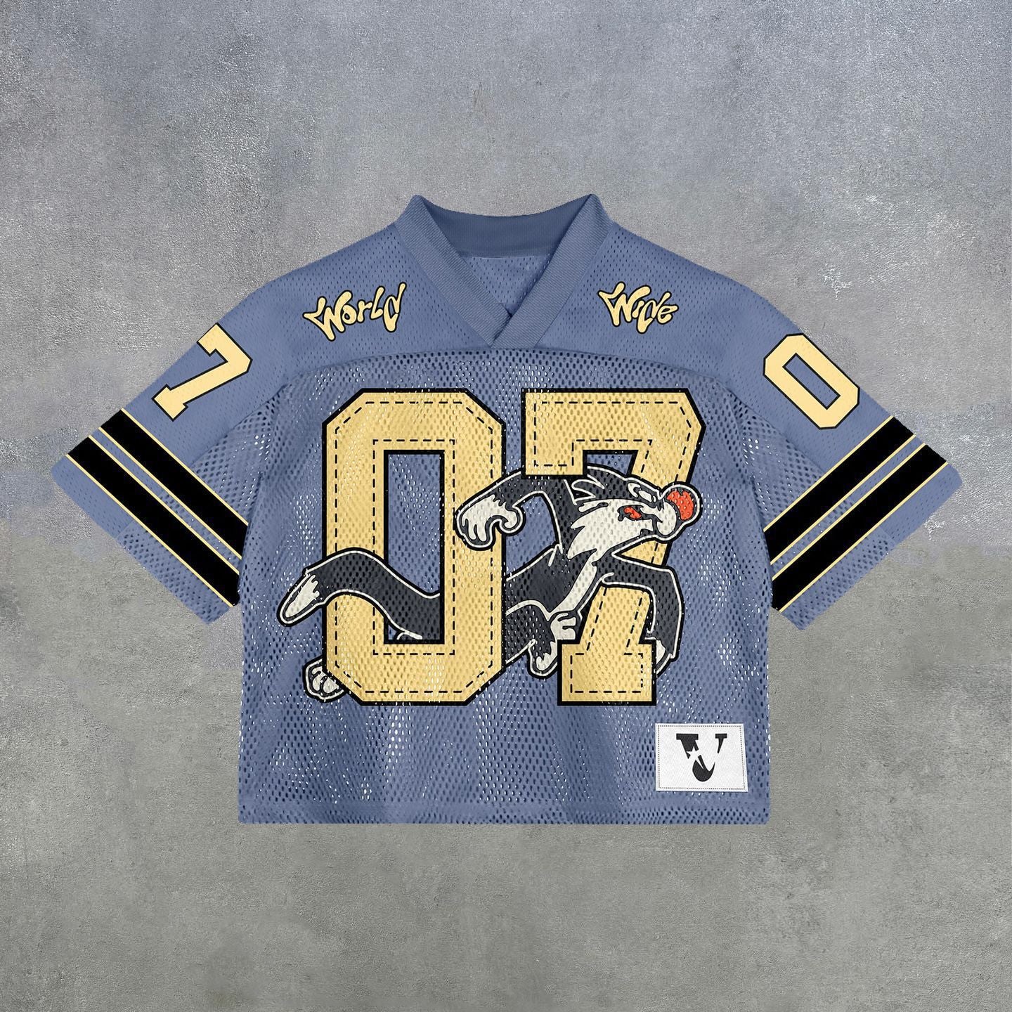 Evokyn Streetwear Vintage Mesh Jersey T-Shirt