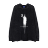 Street Philanthropist Lonely shadow Vintage Blurred Phantom Retro Street Long Sleeves Shirt