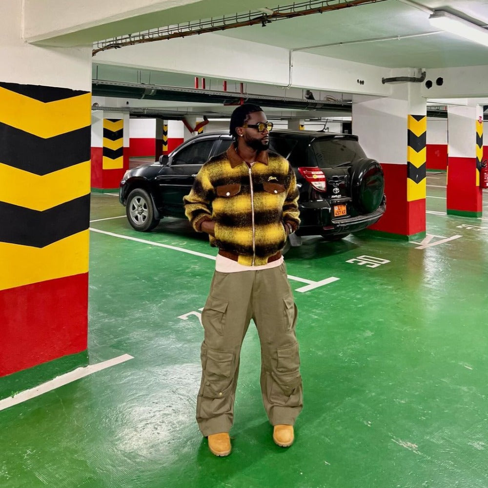 Contrast Color Wool Jacket