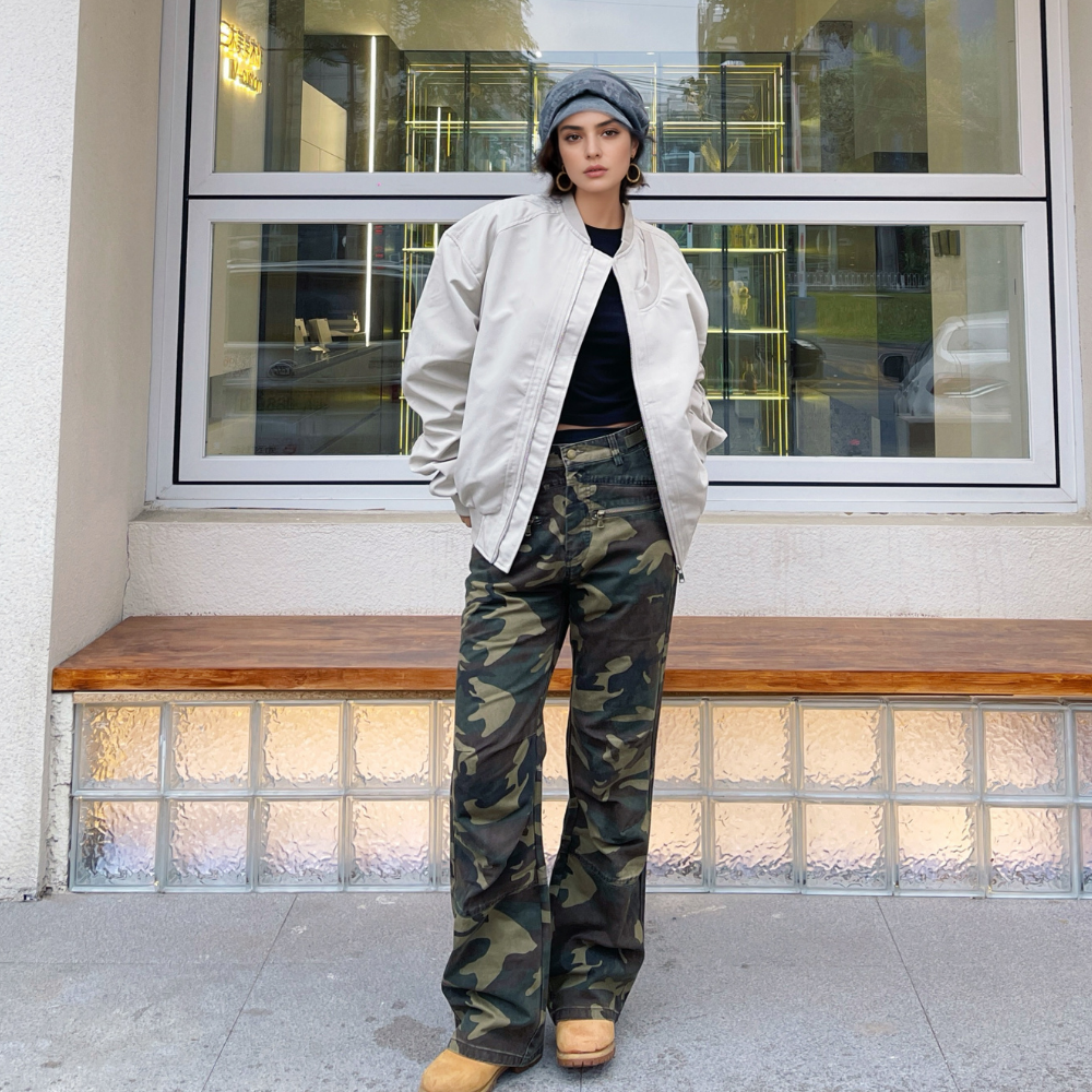 DF|Camo Zip Pockets Jeans