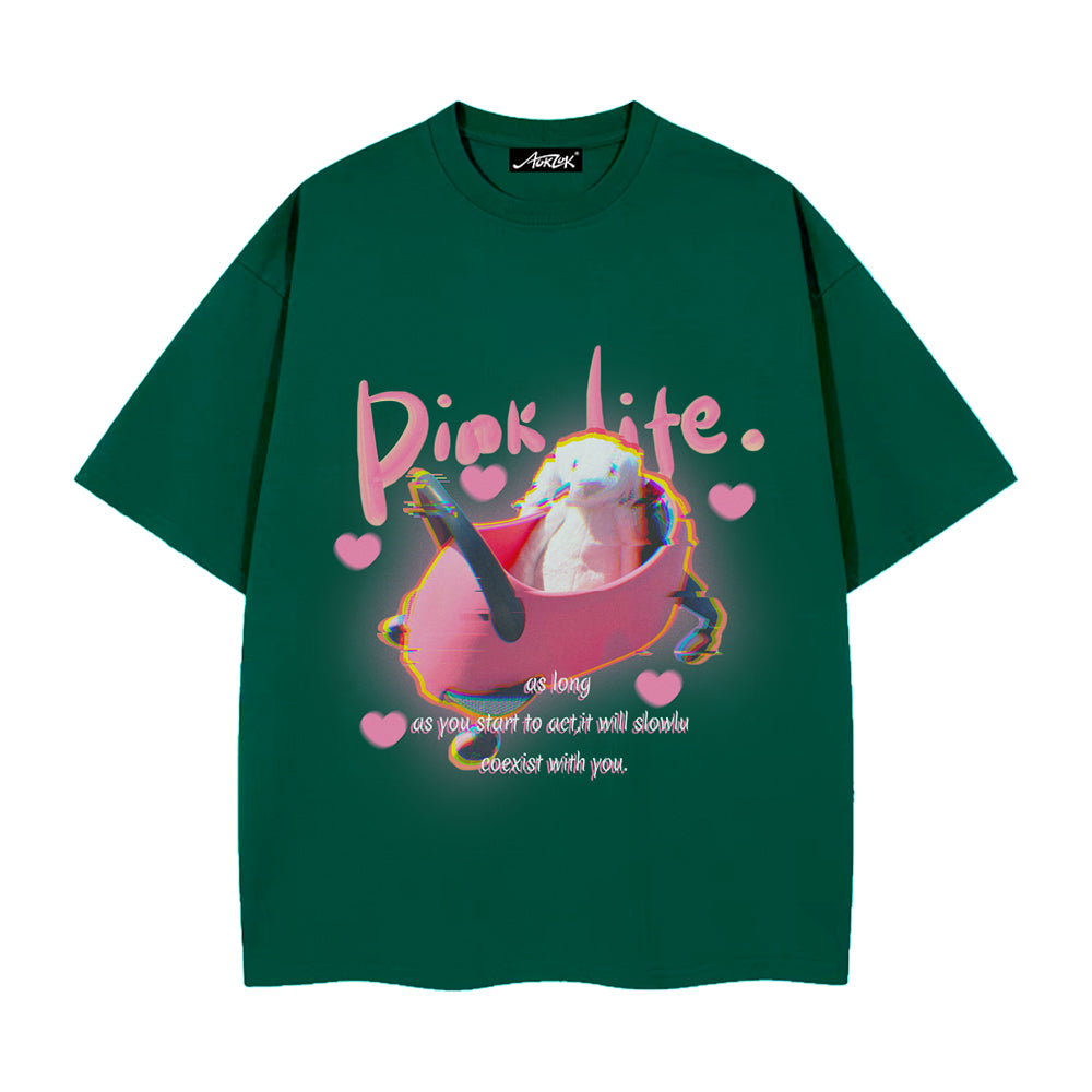 Pink Life Bunny T-shirt