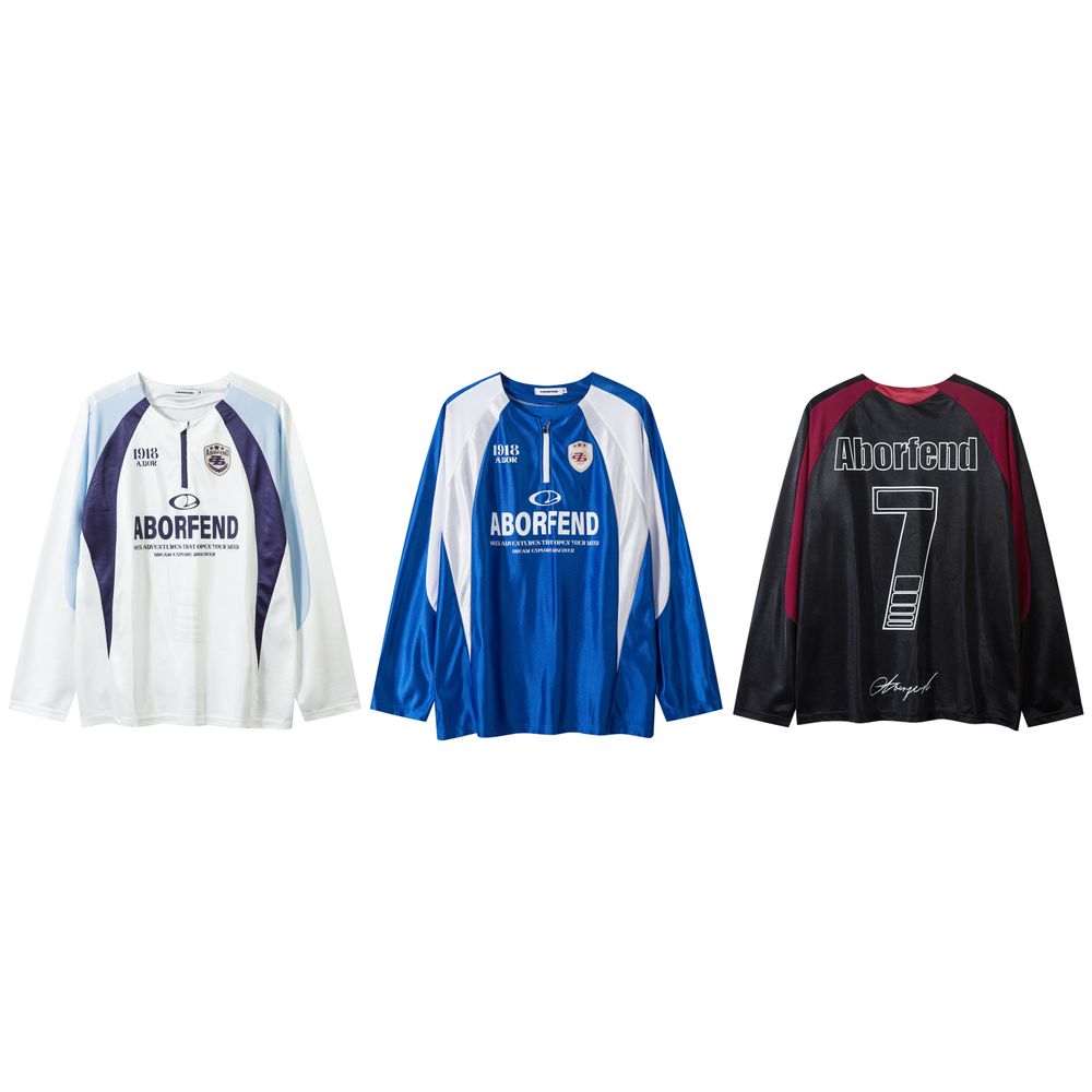 Vintage Racer Collarless Zipper Sweatshirt