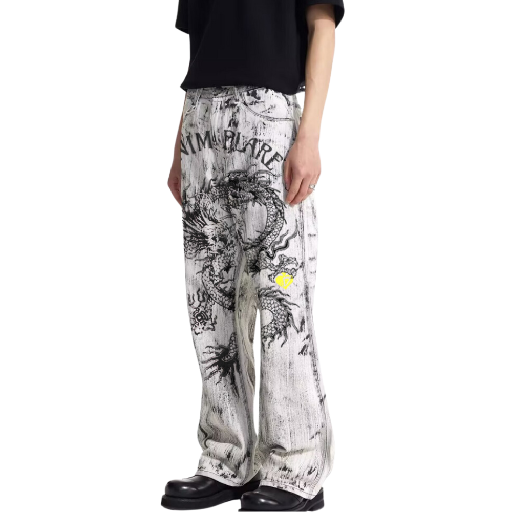 DF|Tie-Dye Gradient Dragon Jeans