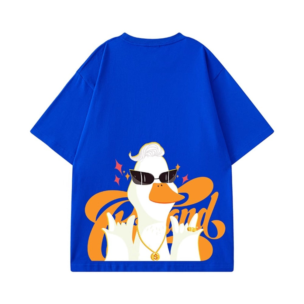 Street Philanthropist Cartoon Trend Brand Short Sleeve Men's Trend T-Shirt
