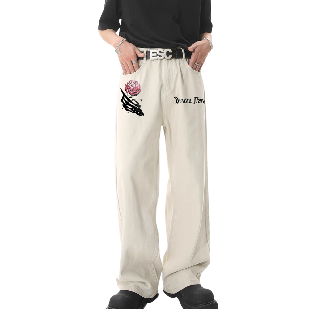 DF|Bone Hand Rose Jeans