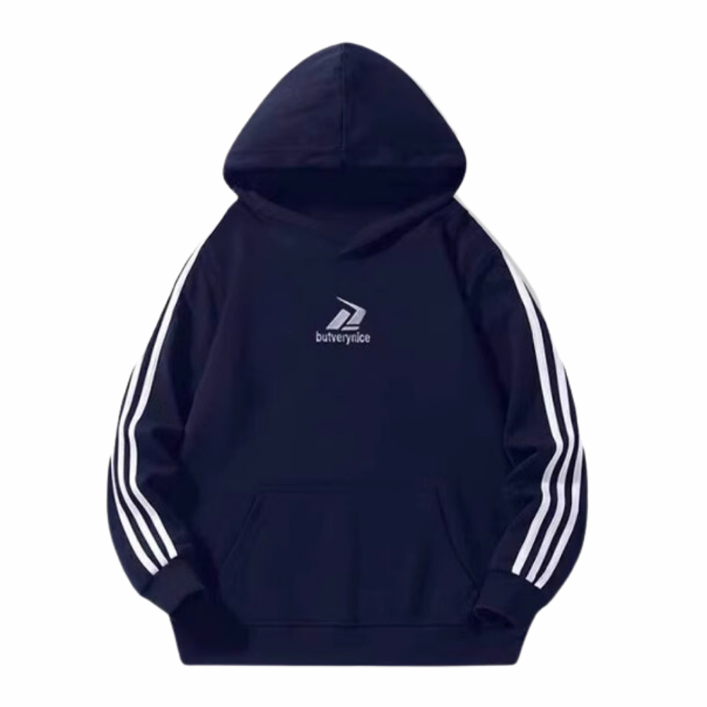 Women's Classic Versatile Striped Hoodie