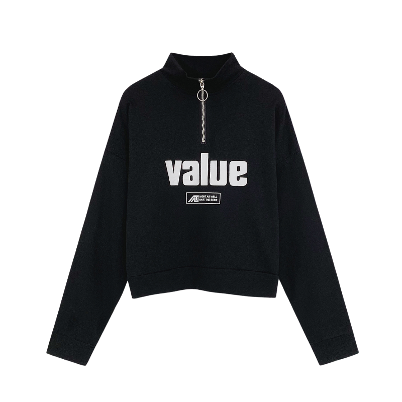 Women's Loose Cropped Sweatshirt