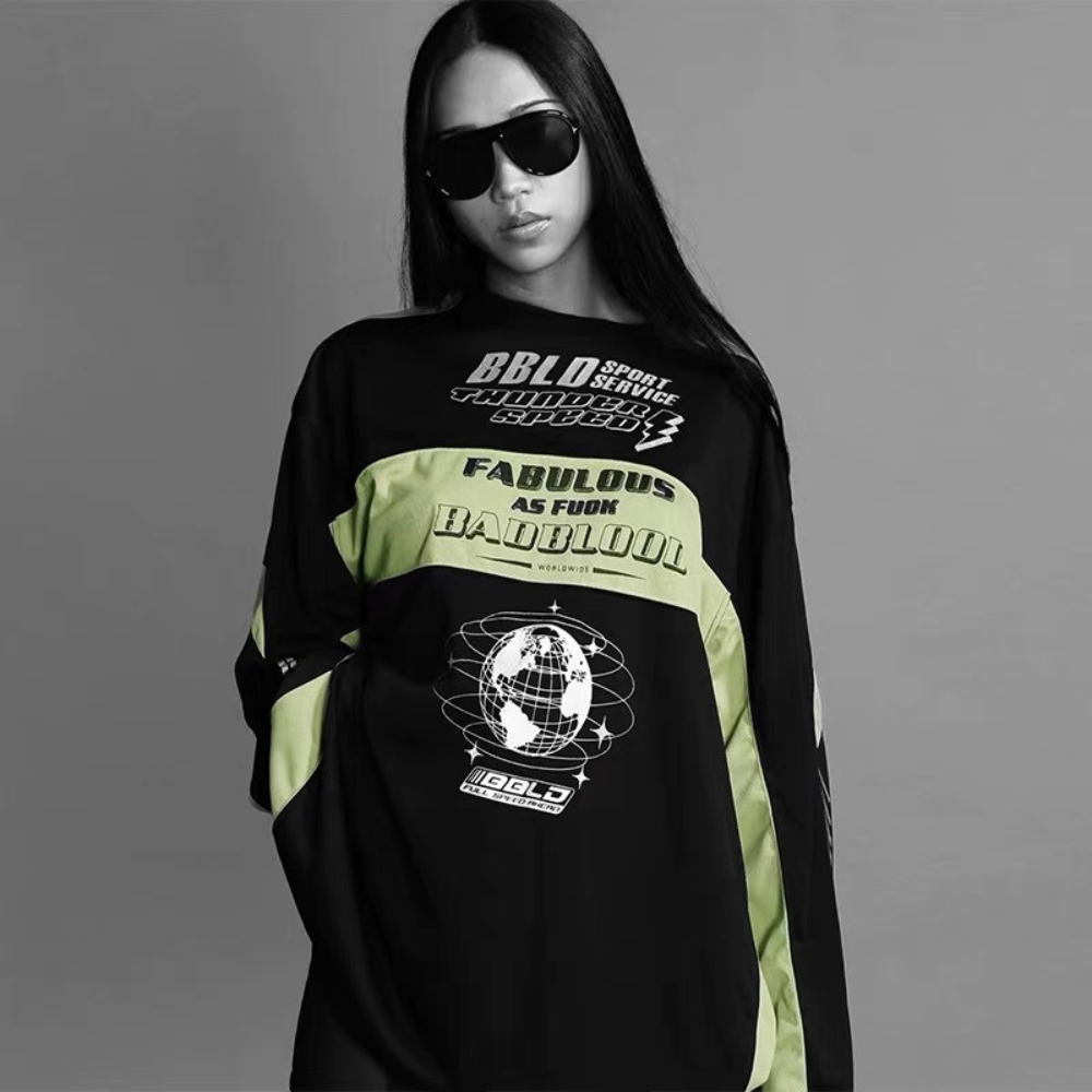 Women's Classic Motorcycle Contrast Sweatshirt