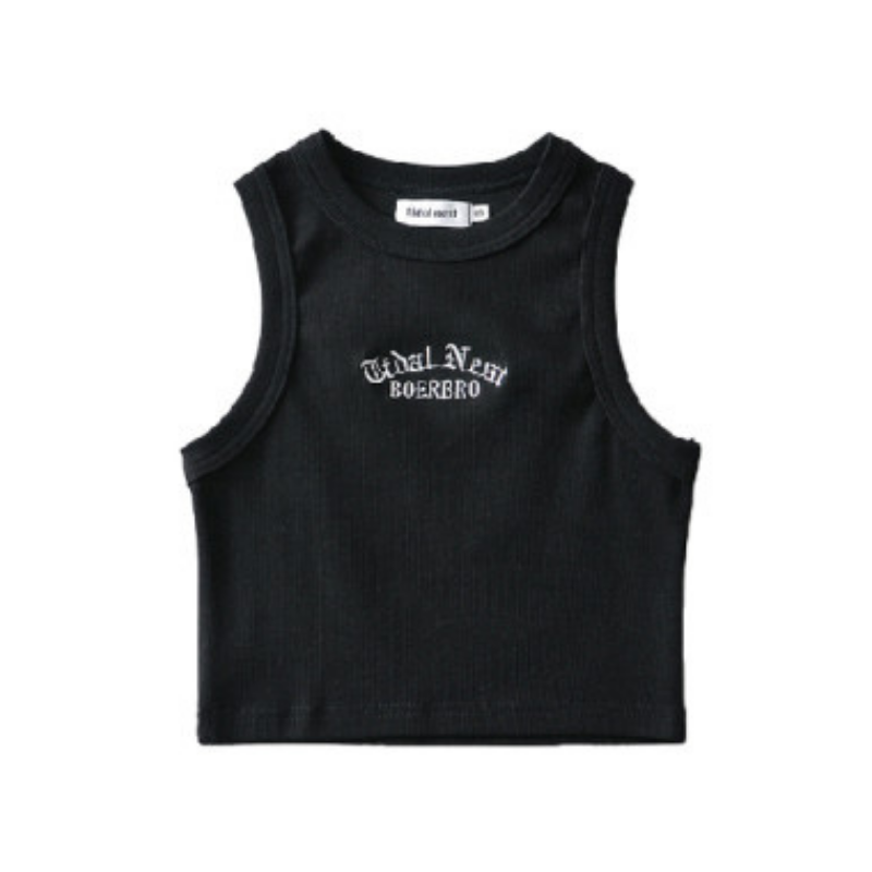 Women's Vintage Letter Embroidery Cami Top