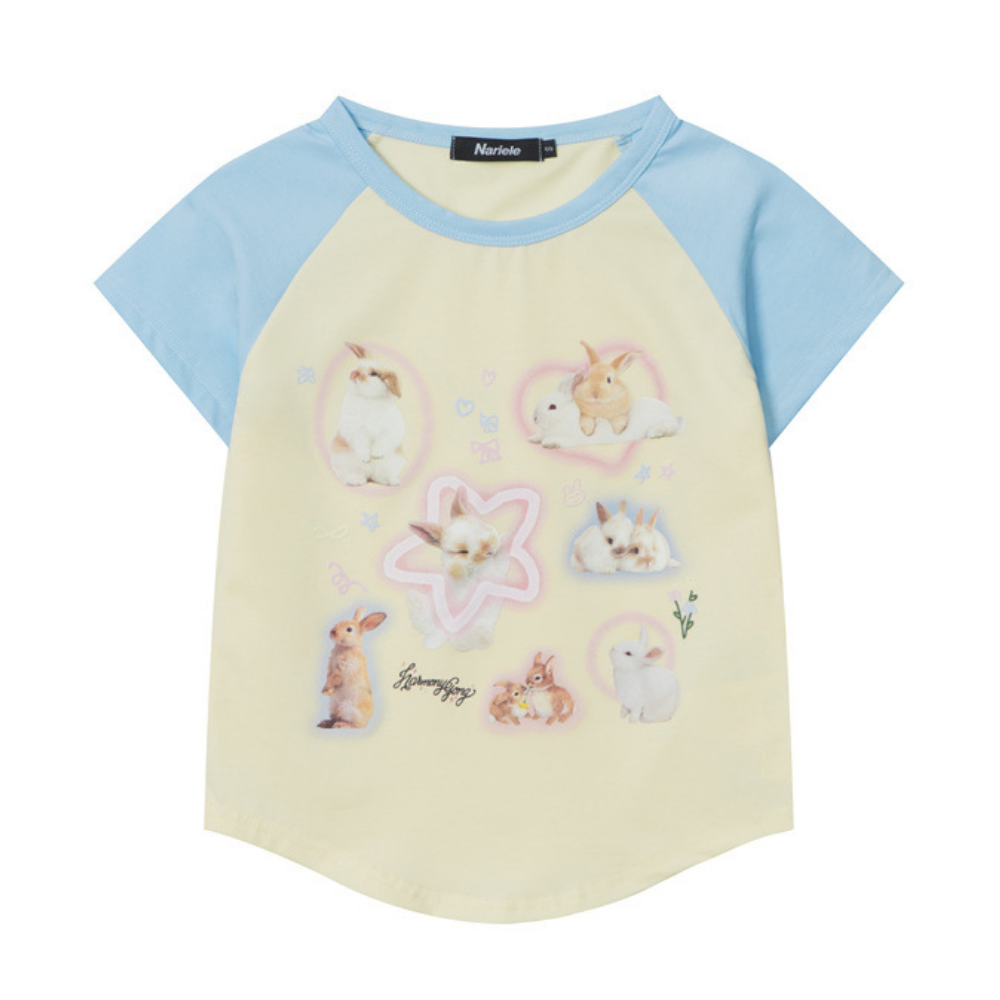 Women's Color Block Bunny T-shirt