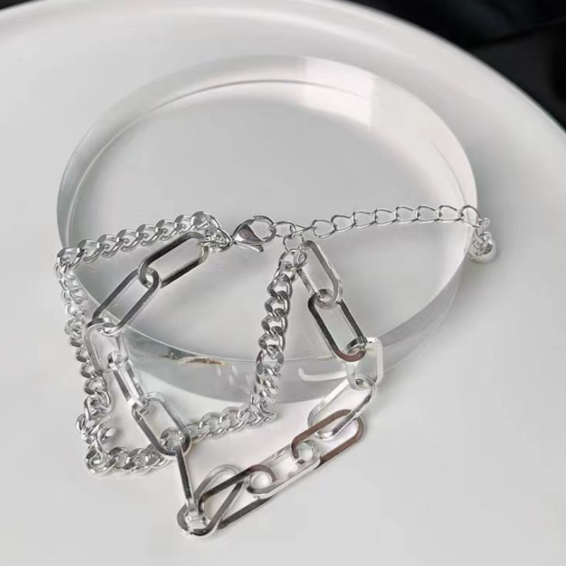 Hip Hop Stitching Double Bracelet