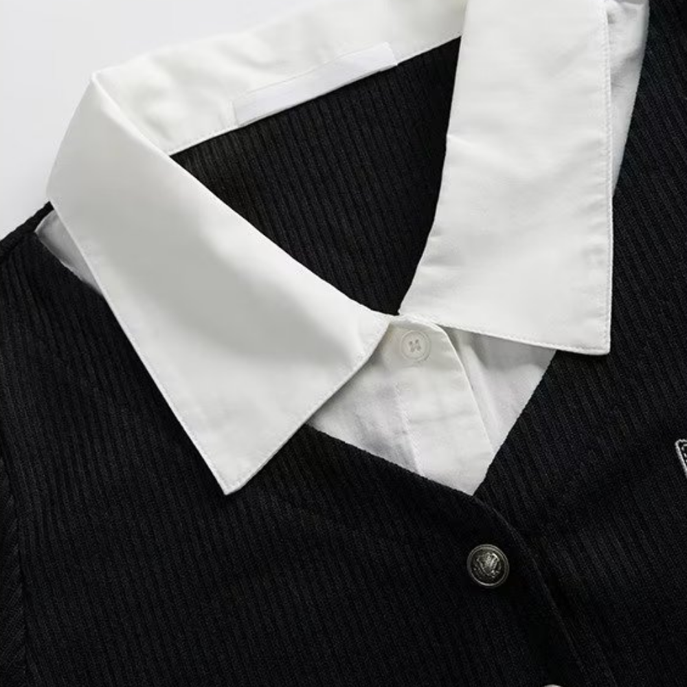 Women's Preppy Slim Fit Top